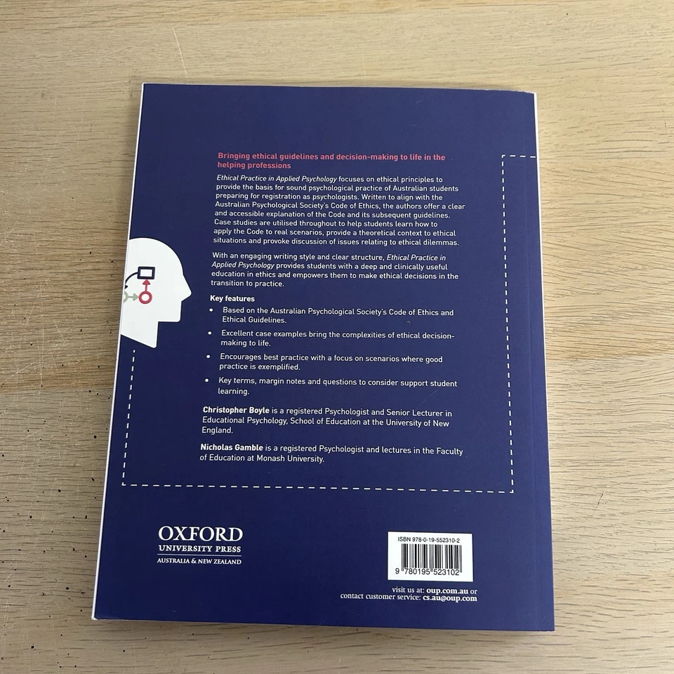 Ethical Practice in Applied Psychology by Christopher Boyle English - Image 2 of 4