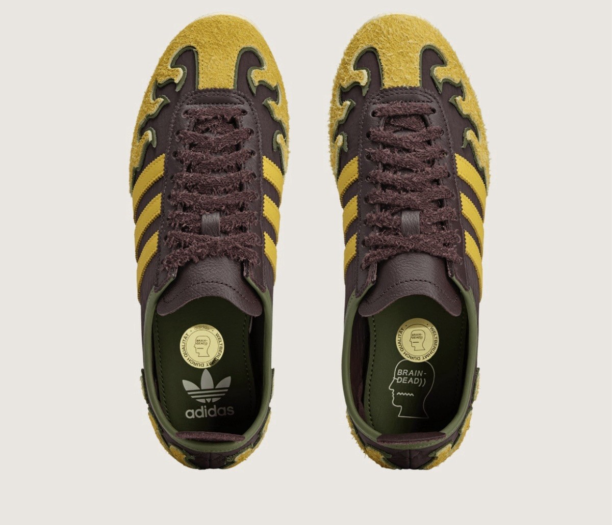 NEW Brain Dead X Adidas Japan Brown Hazel Yellow JQ6789 Men's