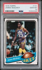 1979 Topps Basketball James McElroy #131 PSA 10 GEM MINT Utah Jazz