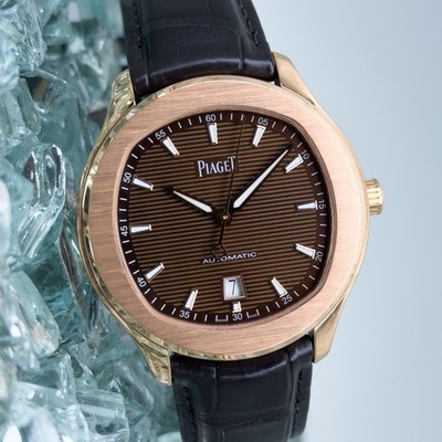 Piaget Polo Rose Gold Chocolate Dial Complete Set - G0A48021
