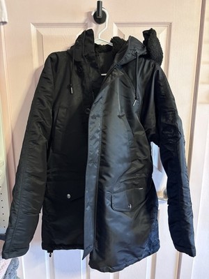 CARHARTT WIP OLTEN PARKA | Men Size Small | BLACK