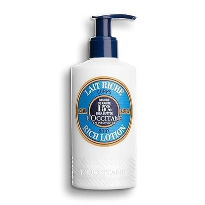 L'OCCITANE 15% Shea Butter Body Rich Lotion, Moisturizes & Soothes 8.4oz
