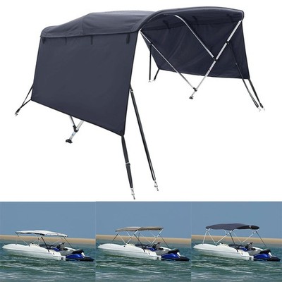 3/4-Bow Bimini Top mit Seitenteilen Ersatz Verdeck Bootsverdeck Sonnenverdeck