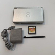 Ds - Nintendo DS Lite Silver Grey Platinum Console Tested & Working #2957
