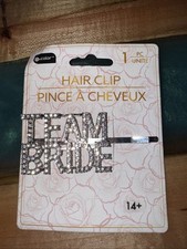 TEAM BRIDE HAIR CLIP Rhinestones