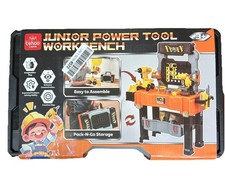 Kids Tool Bench Pretend Play Workbench Portable Case 3 READ Missing Handle