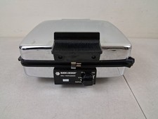 Vtg Black & Decker Grill & Waffle Baker 3 In 1 Nonstick Reversible Plates G48TD