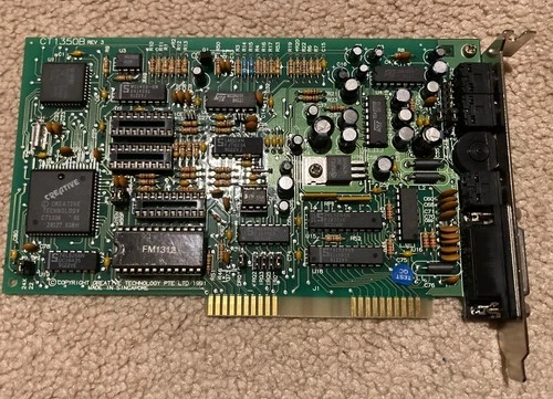 Vintage Sound Blaster 2.0 CT1350B REV3 Sound 8bit Soundcard PC Creative 1350