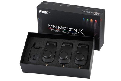 Fox Mini Micron X 3 Rod Set / Carp Fishing Bite Alarm & receiver / Indication
