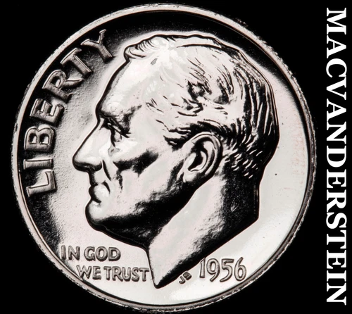 1956 Roosevelt Dime- Silver Choice Gem Proof Luster No Reserve #i2431