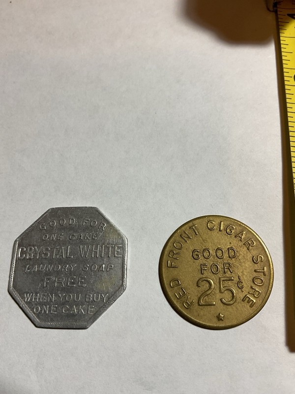 Two Vintage Tokens