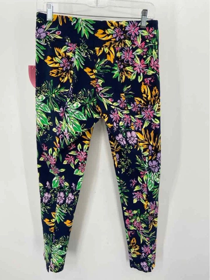 Pantalones de segunda mano Elliott Lauren azul marino talla 4 florales multicolores Foto 2 de 3