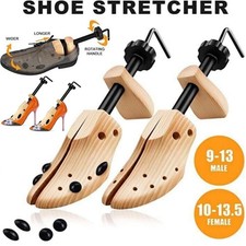 1/2 Pc Wooden Shoe Trees Adjustable Shoe Stretcher Expander Men Women,