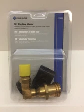 Enerco F173753 90 Degree Stay Flow Adapter Clamshell  