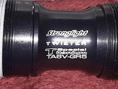 Stronglight Pulsion Compact Carbon Crank Arms Refinished + TI ISIS