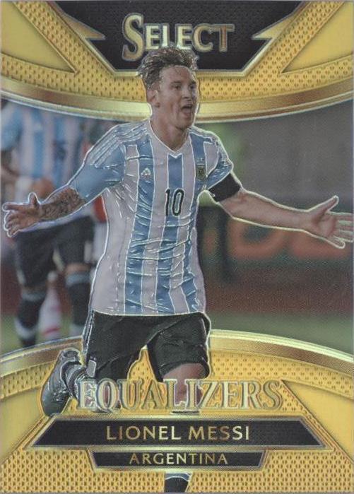 Carte De Collection Panini Select Lionel Messi Argentine 2015 #65, Bleu Foncé Camouflage Prizm, Gradée PSA 9 MINT