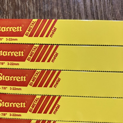 20 Starrett Reciprocating Saw Blades 6" 18 TPI Metal Cutting - Picture 9 of 11