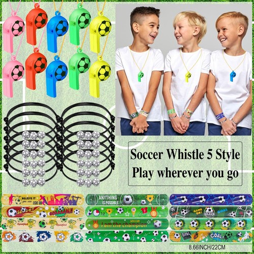 232Pcs Soccer Party Favors, Soccer Party Supplies for Kids, Soccer Theme Birt... - Picture 4 of 7