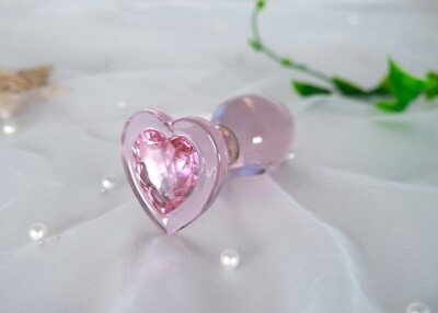 pink heart anal plug Pink Heart Jewel Metal Butt Plug - Enjoy 60% Off main image 1