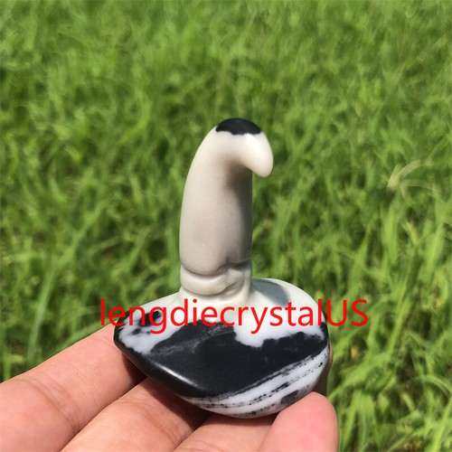 1pc Natural Tai chi Stone Magic Hat Carved Crystal Skull Reiki Holiday Gift-50mm - Picture 10 of 12