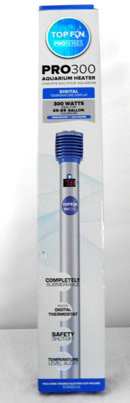 Top Fin Pro 300 Aquarium Heater 4565 gal Digital Display/ThermostatTemp Alert eBay