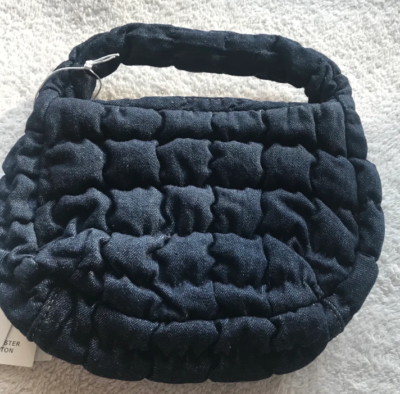 COS Quilted Micro Bag Dark Blue Denim 1171064013 / 100