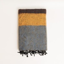Extra Soft High Quality Yak Wool Travel Blanket Throw Handwoven Nepal 48" x 96"