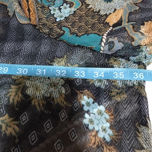Cardigan spolverino leggero più laterale donna taglia 6X multicolore floreale con bottoni - Foto 15 di 17
