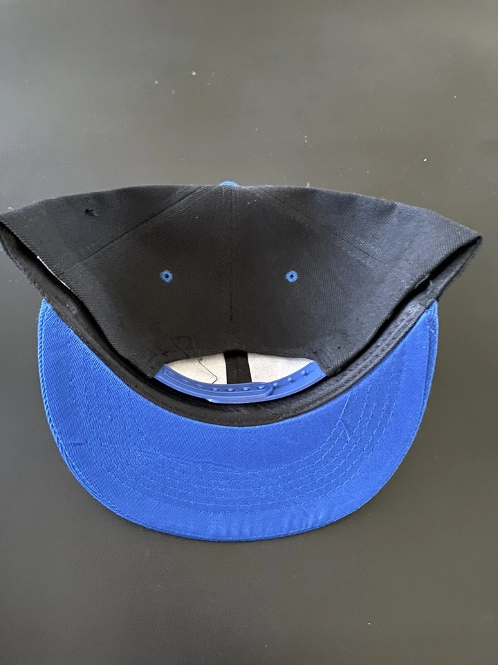 DUKE UNIVERSITY BLUE DEVILS Mascot Embroidered Logo Hat Cap Black Snapback NEW - Image 3 of 4