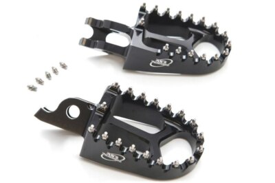 AS3 RACING FUSSRASTEN SET SCHWARZ HONDA CR125 CR250 CRF250 CRF450 2002 - 2024