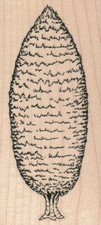 Pruned Tree 2 x 4 1/4" Rubber Stamp, Plant Stamp, Tree Stamp