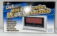 Electro Brand Jumbo LED Digital AM/FM Alarm Clock Radio 4626 New
