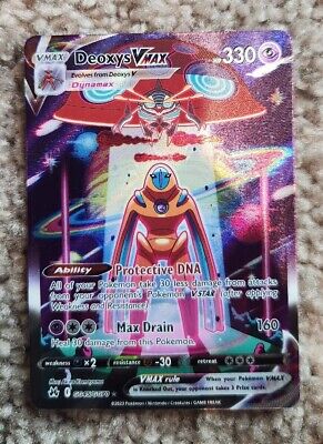 Deoxys Vstar Galarian Gallery Gold Metal Pokemon Card 