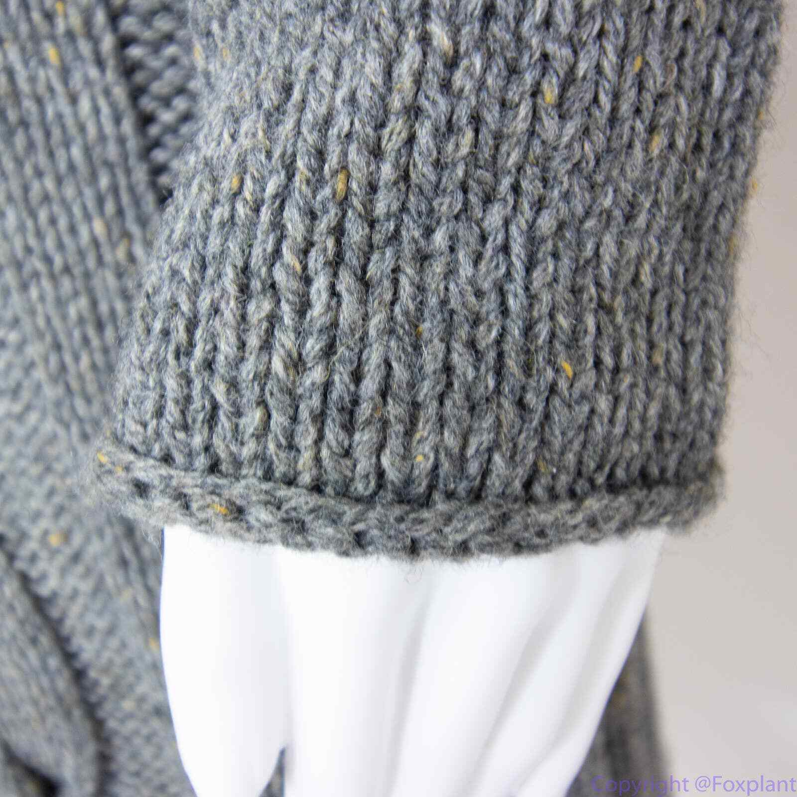 Max Studio wool blend turtle neck cable knit grey… - image 10