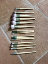 Eco Tools Makeup Brushes Foundation Powder Eyeliner Shadow LOT x 16 NEW NWOT