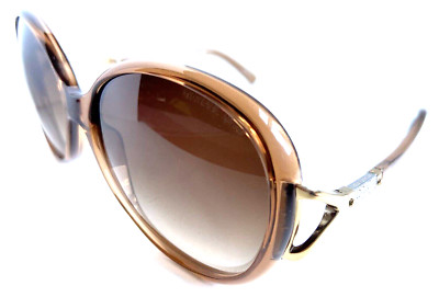 MICHAEL KORS MK2011B 58mm Brown Round Oversized Women's Sunglasses Rare Find .