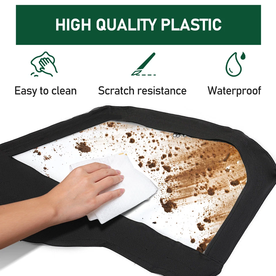 2件装软门窗适用于Polaris General 1000 EPS/Sport 2016-2023 2022双座 — 第 4/4 张图片