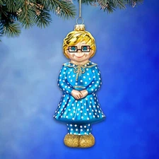 MRS. BEASLEY Doll Glass Heirloom ORNAMENT Ashton Drake Christmas Ornament NEW