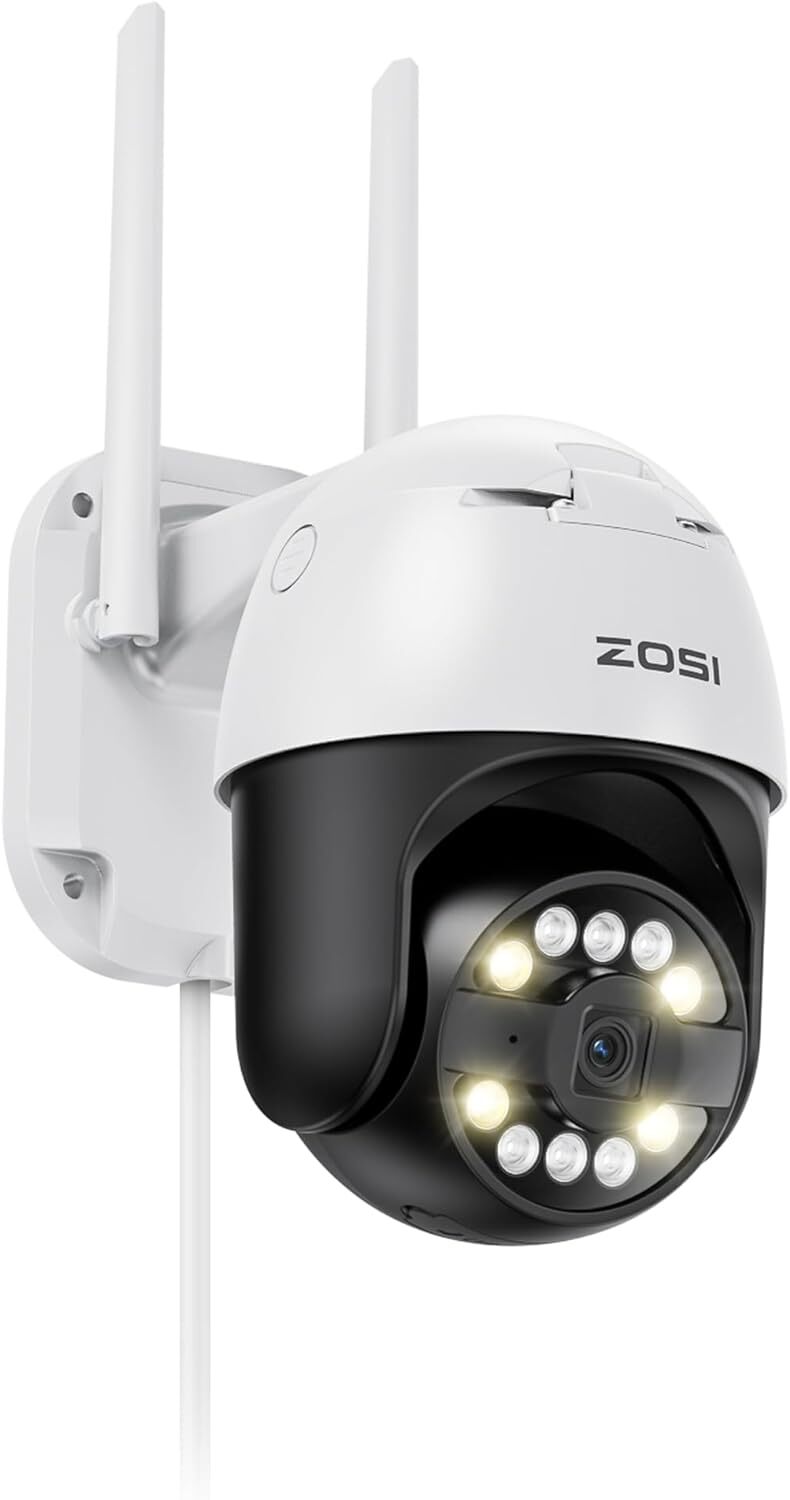 ZOSI PTZ 4K 8MP Wireless Wifi Outdoor Security IP Camera Color Night Vision