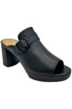 Donald Pliner Women's Gramercy Block Heel Calf Leather Sandals Black