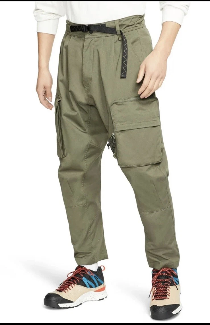 Nike ACG Woven Cargo Pants Sz Large Green/Cargo Khaki CD7646 325 