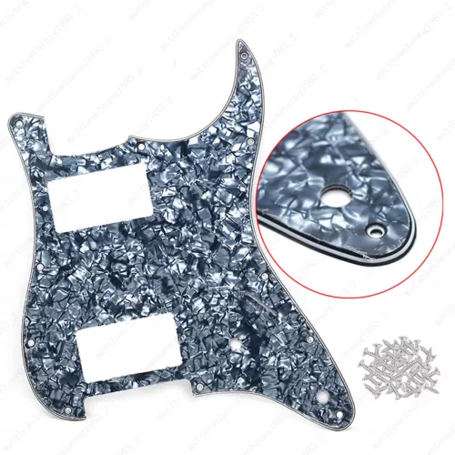 Electric Guitar Pickguard Scratch Plate 11 Hole 2 Pot HH for Strat Multicolors