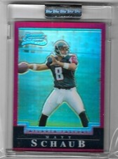 2004 BOWMAN CHROME MATT SCHAUB RED REFRACTOR ROOKIE CARD #114 ~ 001/210 UNIQUE