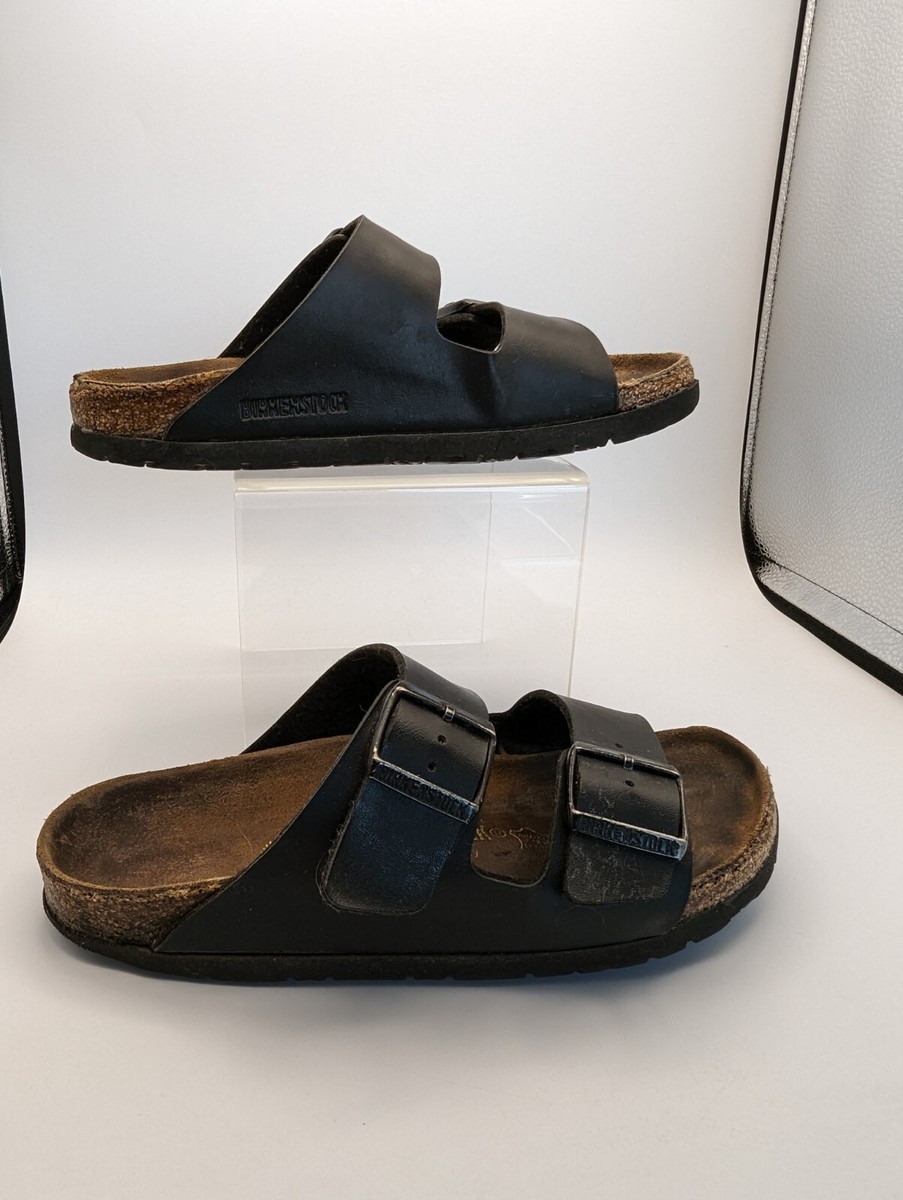 サンダル・ミュール Birkenstock Sandalo Arizona In Pelle Arizona Sandal in Black Oiled Leather – Blue Owl Workshop