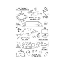 Brand New Hero Arts "YOU ME BY THE SEA" Poly Clear Photopolymer Stamps