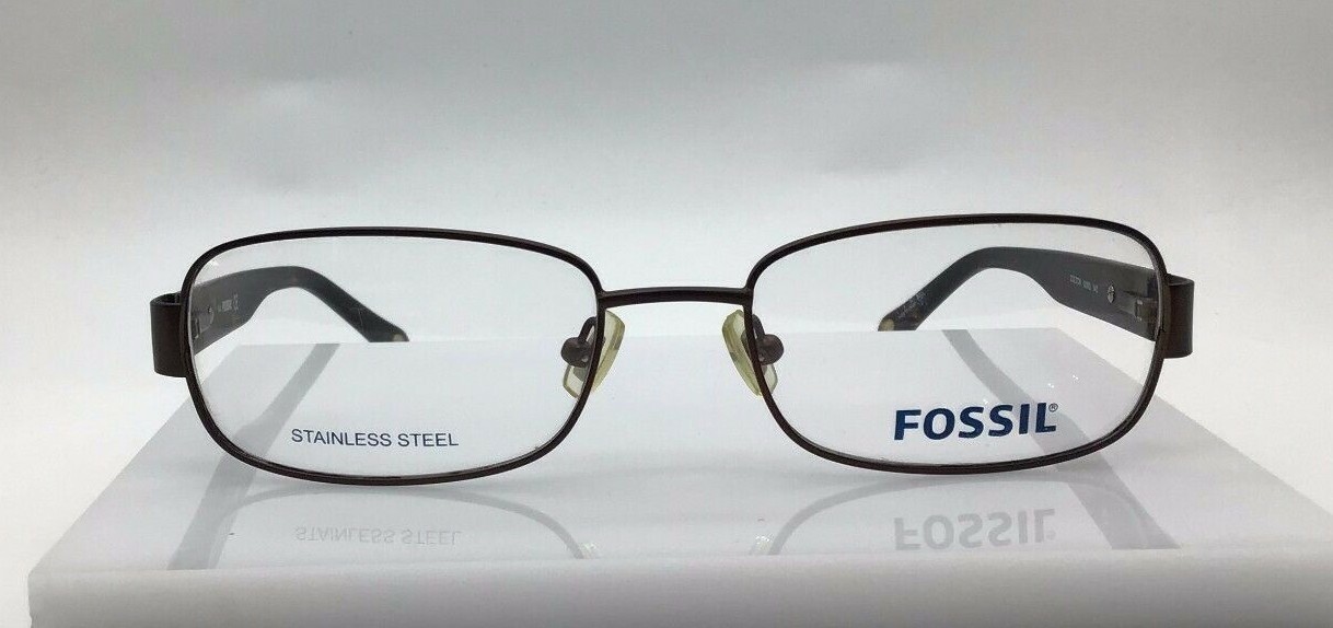 Fossil Colton Brown Tortoise 0JWU Metal Eyeglasses Frame 54-18-140 New RX 19290₽