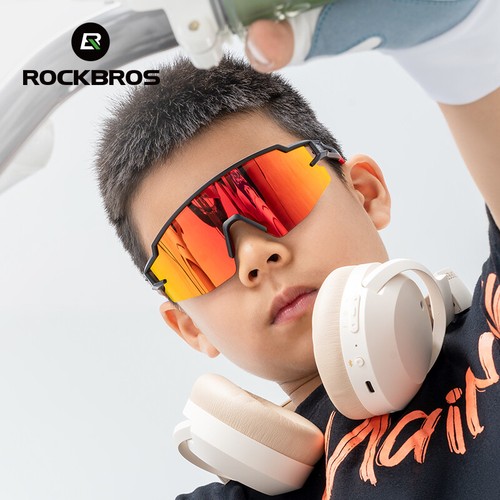 ROCKBROS Gafas de sol polarizadas para ciclismo Gafas deportivas al aire libre para niños UV400 - Imagen 3 de 22