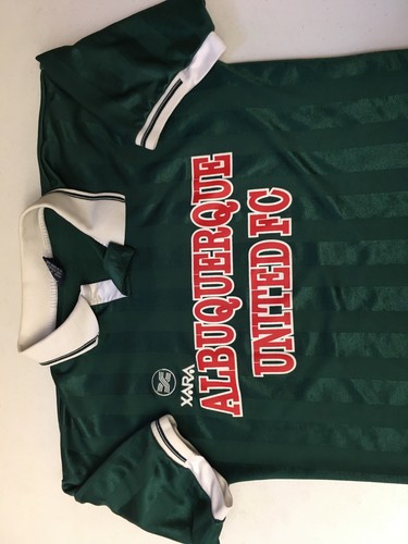 Camiseta de fútbol a rayas verde oscuro iridiscente Albuquerque United Football Club S - Imagen 9 de 12