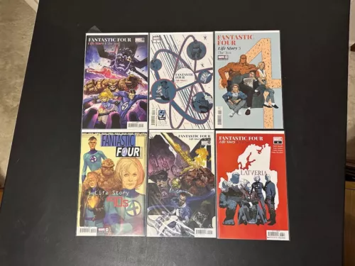 FANTASTIC FOUR Life Story #1 - 6 story run set Variant Covers Marvel Comics MCU