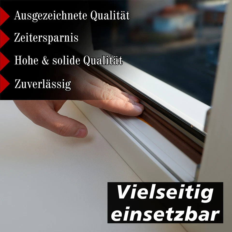 FENSTERDICHTUNG | TÜRDICHTUNG | SELBSTKLEBEND | PROFIL D E P | DICHTBAND FENSTER - Bild 2 von 4